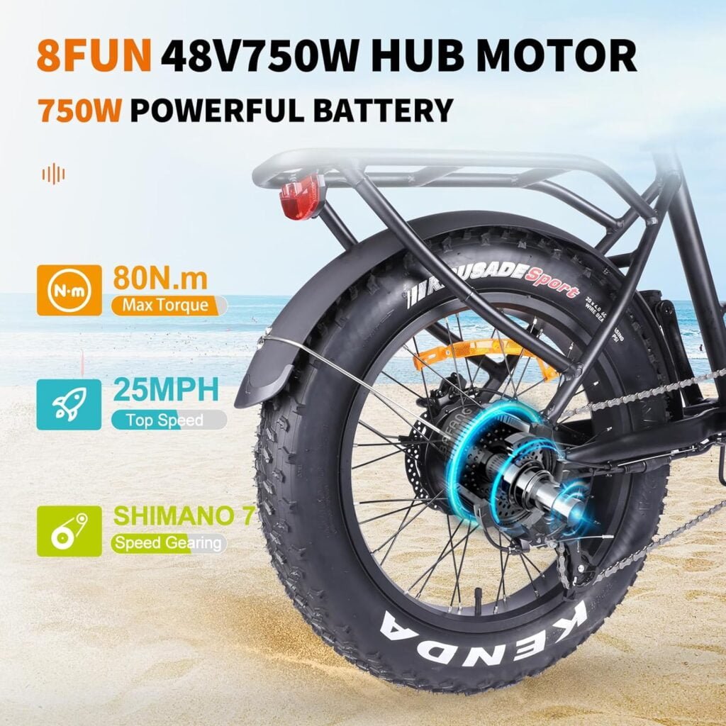 Accolmile 20 Folding Electric Bike : 48V 750W 4.0 Fat Tire Dolphin 1S Foldable Ebike with 8fun Hub Motor 15Ah Removable Hidden Battery, Shimano 7 Speed Step - Thru Bike Up to 25 MPH for Woman Man Accolmile 20 Folding Electric Bike : 48V 750W 4.0 Fat Tire Dolphin 1S Foldable Ebike with 8fun Hub Motor 15Ah Removable Hidden Battery, Shimano 7 Speed Step - Thru Bike Up to 25 MPH for Woman Man