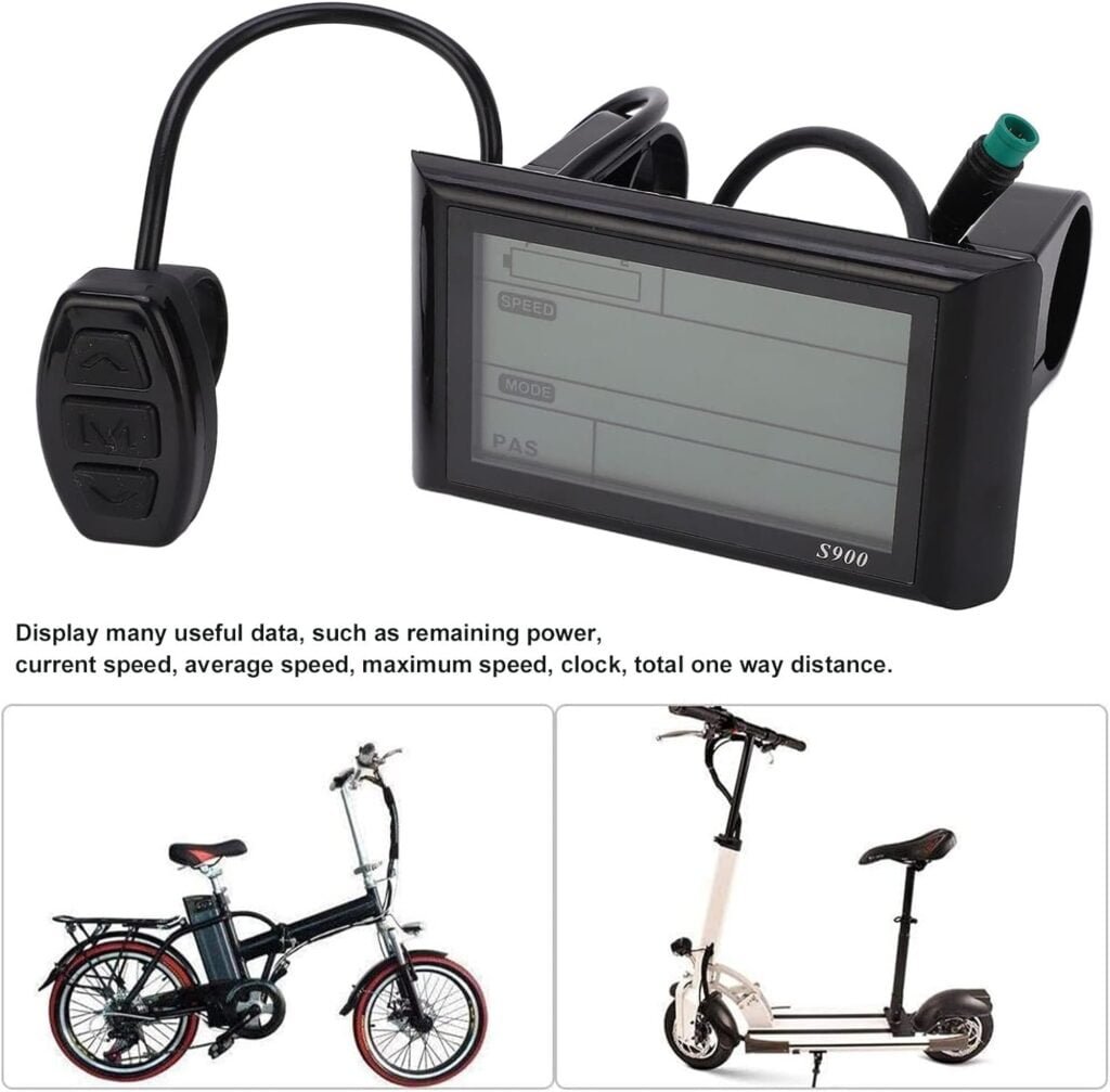 ebike Controller LCD Display for 48v ecotric Electric Bike Parts Meter s900 Screen Electric Bicycle Modification Accessories rad Power Upgrade sw 36v sw900 Universal with Digital