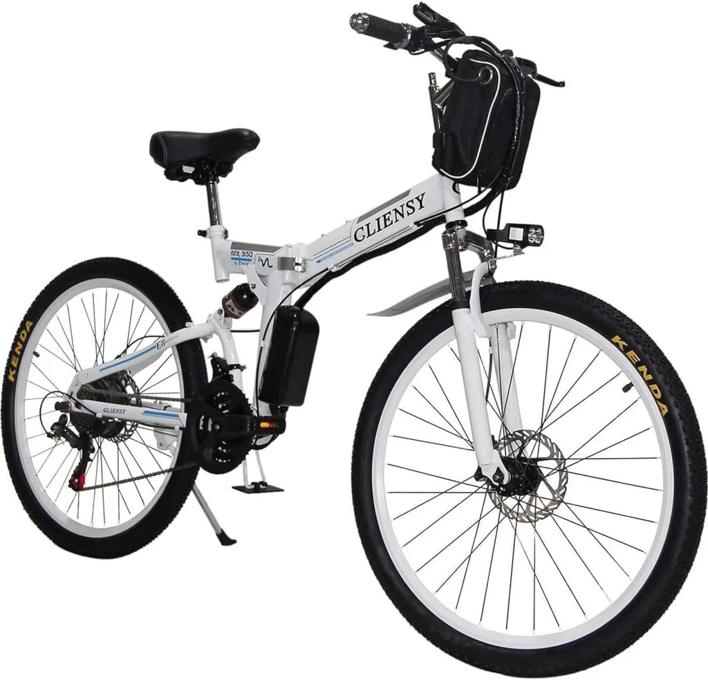 EUROBIKE Electric Bike for Adults, 26 Mountain Ebikes, 350W Powerful Motor Folding Adult Electric Bicycles, 36V 8AH Lithium Battery, 21 Speed Gears Ebike