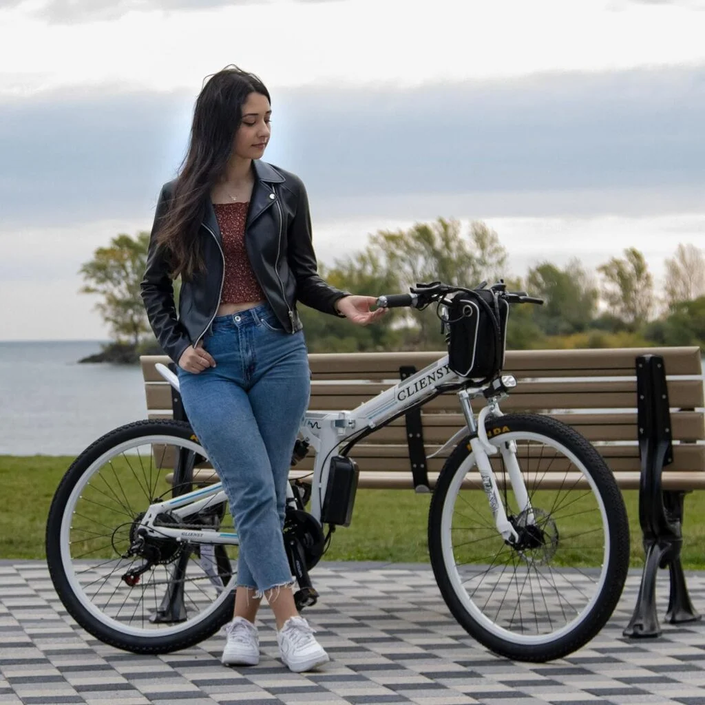 EUROBIKE Electric Bike for Adults, 26 Mountain Ebikes, 350W Powerful Motor Folding Adult Electric Bicycles, 36V 8AH Lithium Battery, 21 Speed Gears Ebike